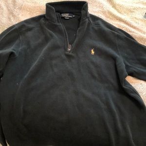 Green polo 3/4 zip